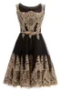 2019 Short Homecoming Graduation Dresses Gold Lace Black Jewel Neck With Belt Short Prom Evening Gown