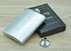 8oz Stainless Steel Hip Flask Portable Metal Wine Pot Whisky Bottle Hip Flask with Funnel for Men