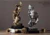 추상적 인 사람들 모양 홈 조각에 대 한 현대 조각상 장식 공예품 HD01