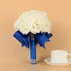 Flowers Cheap Rose Foam Wedding Bridal Bouquets Handmade Flowers Artificial Rose Wedding Supplies Bride Holding Flowers Brooch Bouquet CPA