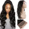 Cabelo humano peruano Onda 360 Lace Frontal Ajustável Frente de renda com cabelo de bebê 10-24 polegadas