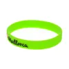100 stks Love Mallorca Silicone Rubber Armband Fashion Decoration Logo Groene volwassen grootte voor toeristische souvenirs Gift