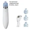 Two-Speed ​​Power 3 Vervanging Hoofd Mini Handheld Dead Skin Acne Vacuüm Zuig Mantel Verwijdering Face Lifting Skin Tanking 10pcs / lot