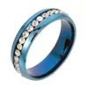 316L ouro prata preta aço inoxidável de aço inoxidável para mulheres homens banda anéis de noivado jóias de casamento