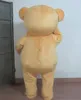 2018 Costume de mascotte d'ours brun de vente chaude avec de petits yeux pour adulte à porter à vendre