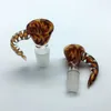 Wig Wag glazen kom met handvat kleurrijke 14 mm 18 mm Bong kommen tabakswerkstukken Rookaccessoires voor waterpijpen DAB -rigs
