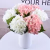 Tête de fleur d'hortensia artificielle 47 cm fausse soie hortensias simples pour centres de table de mariage fête à la maison fleurs décoratives mariage SF020