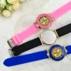 2018 New simple leather eneva Casual Quartz Watch Women Crystal Orologi da polso in silicone Vendita calda