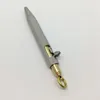 Ballpoint Pens 1 Pcs Handmade Mini Gun Shaped Stainless Steel Pen , Solid Portable Pocket Metal Pendant