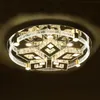 Rotonda cristallo trasparente lampada da soffitto rombico telecomando sezione LED luci a risparmio energetico sala da pranzo illuminazione Bubble Colonna di cristallo