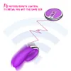 10 Speed ​​Mute Massager Double Clitoral Vibrator Sex Toy for Woman Anal Butt Plug Kvinna G Trådlös vibrator för par S1976046701