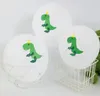 漫画恐竜ラテックスバルーン12緑のドット恐竜の風船セット子供の誕生日パーティーの装飾10pcs /セット