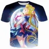 Anime Sailor Moon 3D śmieszne tshirty Nowa moda menwomen 3D Postacie drukują Tshirts T Shirt Feminine Sexy Tshirt TEE TOPS Ubrania 1903716
