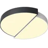 Nordic modern simple LED bedroom ceiling lights foyer restaurant kids room Double semicircle black white combination ceiling mounted lamps