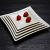 Melamine Dinnerware Dinner Plate Square Plate Western Restaurant Dishes A5 Melamine Tableware French Noodle Plate Private Home