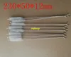 200pcs/lot Fast Shipping 230*50*12mm Straw Cleaning Brush Stainless Steel Wash Drinking Pipe Straw Brushes Cleaner C52901