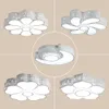 Modern Crystal 30W LED Bedroom Ceiling Lamp Living Room White Metal Frame Acrylic Bottom Panel Dining Room Ceiling Lights