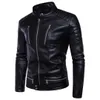 Neue Männer Leder Jacken Hohe Qualität pu Motorräder Britischen Geschäftsleute Casual Mode Taktische Jacke mantel männer 5XL