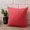 Home Sofa Throw Pillowcase Pure Color Polyester White Pillow Cover Cushion Cover Decor Pillow Case Blank christmas Decor Gift