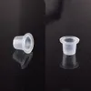 100 Adet / takım Dövme Mürekkep Kupası Cap Tutucu Pot Küçük Plastik Bardaklar Microblading Makyaj Pigment Konteyner Tutucu Dövme Malzemeleri
