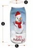 Xmas Halloween tryckta strumpor för Santa Claus Reindeer Pumpa 3D Soft Texture Korta båtstrumpor Juldekorationer Tecknad socka WX9-900
