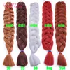 82 pouces Jumbo tressage cheveux crochet tresses Xpression tressage Extension de cheveux cheveux synthétiques pour boîte tresses 165g marley 7839014