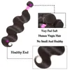 4 lub 5 Brazylijski Virgin Human Hair Wiązki Proste Body Woda głęboka Wave Kinky Curly Hair Extensions 8a Peruvian Indian Splot