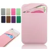 Phone Back Credit Card Holder Stick on Wallet Discreet ID Lycra Spandex Cards Sleeves 3M Adhesive Gadget For iphone ipad smartphone