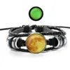 Glow in the Dark Luminous Star Series Bracelet Glass Cabochon Time Gemstone meerlagige armbanden vrouwen kinderen mode sieraden wil en zandig