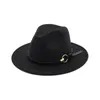 Chapéu dos homens para cavalheiro largo borda jazz igreja boné banda largo liso borda chapéus elegante trilby panamam chapéus