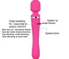 10 Hızları Çift Vabration AV Vibratör Şarj Edilebilir Sihirli Değnek Masaj Vücut masajı G-spot Klitoris Vibratör Seks oyuncakları
