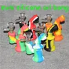 5pcs Bruciatore di olio di silicone Gorgogliatore acqua Bong tubo piccoli bruciatori tubi gorgogliatore dab rig Piattaforma petrolifera per fumare mini becher inebriante Bong