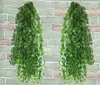 2.1m 12 stks Wired Ivy Bladeren Garland Zijde Kunstmatige Vine Groen Voor Bruiloft Home Office Decoratiove Kransen 2017 Nieuwe Stijl