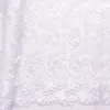 Tissu africain en dentelle française perlée, pêche, Magenta, lilas, Nigeria, dentelle suisse, cordon matériel pour fête nigériane, 296h