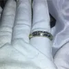 Bague Vintage mystérieuse or jaune rempli 925 bagues de mariage anniversaire en argent pour femmes hommes 5A Bijoux en cristal de zircon