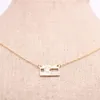 Colorado flag pendant necklace Semi-Hollow Body rectangle pendant necklace designed for women