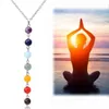 7Chakra Reiki Kralen Healing Gemstone Charms Hanger Ketting Yoga Balancing Lapis / Turquoise / Amethist Crystal / Jade Mode-sieraden