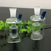 Hot new mini square filter glass water bottle, Glass Bong Water Pipe Bongs Pipes Accessories Bowls, color random delivery