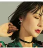 Försäljning Koreansk Circle Round Hoop Örhängen för Kvinnor Söt Stjärna Rhinestone Pendientes Aros Fashion Brincos Oorbellen Smycken 2018 Xe214 Earings