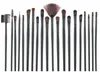 Nya sminkborstar Makeup Tools 32PCS Professionella borstuppsättningar Hästhår Svart Högkvalitativ DHL Frakt + Present