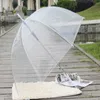 투명 한 공주 버섯 아치 우산 우아한 디자인 아폴로 긴 손잡이 우산 비가 오는 증거 야외 용품 10ss ff