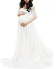 Maxi Kleid Mutterschaftskleid Schwangerschaft Fotografie Requisiten Spitze Schwangere Frauen Kleid für Fotoshooting