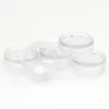 2ml pot de crème en plastique rond coloré mini échantillon contenant de crème cosmétique rechargeable vide 2g pot de poudre de baume à lèvres LX2449