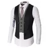 2017 New Dress Vests For Men Slim Fit Mens Suit Vest Male Waistcoat Gilet Homme Casual Sleeveless Formal Business Jacket