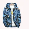 Men's Jackets 8XL 7XL 6X Spring And Autumn Jacket Man Increase Fertilizer Enlarge Code Loose Coat Teenagers Camouflage Student Wear