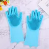 Magic Silicone Dish Cleaning Gloves EcoFriendly Scrubber Washing Multivt handskar Kök Bed Badrum Tool Pet Care Grooming5185233