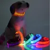 LED collier de chien de sécurité Leopard Conception en nylon Veilleuse Collier pour chien Chat rougeoyant dans l'obscurité clignotant Pet décor fluorescent lumineux