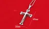 Stainless Steel Chain 3 Layer Knight Cross Pendant Necklace Silver Gold Black Color Mens Necklaces Jewelry Gifts