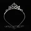 Brudbröllopshår Tillbehör Kristall Rhinestone Crown Headband Stunning Crystal Tiara Bröllopskrona Barn Tiaras Headband Gift