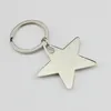 Nyhet zinklegering stjärnformade nyckelringar metall stjärna nyckelringar för gåvor Gratis frakt W7503